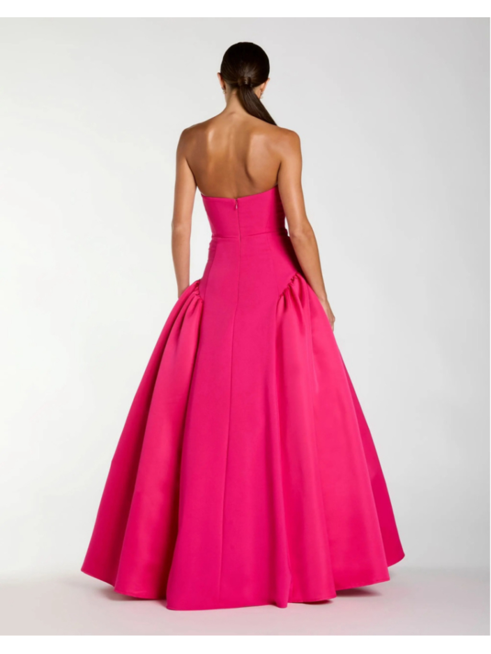 Women's Ieena for Mac Duggal Strapless Gown, Size 4, Pink - Picture 2 of 11